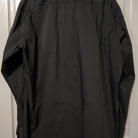 Stacy Adams Classic Black Button Up Dress Shirt, EUC, Size 18 36/37 - Picture 4 of 6